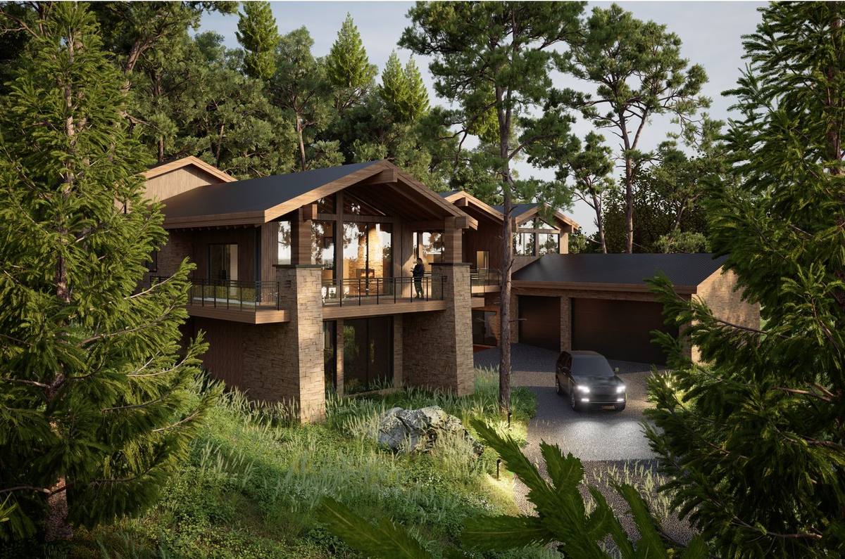 Residence set among the pines — Park City rendering